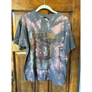 Captain Morgan Shirt Vintage 90’s Pirate‎ Rum Bleach Tie Dye | Size S/M